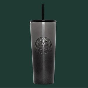Starbucks Gradient Glitter Cup Black, 24 oz